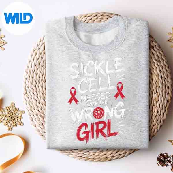 Alternative view of Sickle Cell Awareness Vintage Vector Design