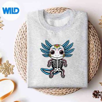 Skeleton Axolotl Halloween Costume Girls SVG PNG Cut File 4 SkeletonAxolotlHalloweenCostumeGirlssweater
