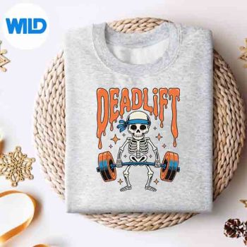 SkeletonDeadliftHalloweenGymWorkoutsweater