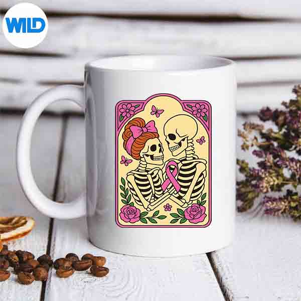Skeleton Hugging Skeleton Halloween Breast Cancer Awareness SVG PNG Download 7 SkeletonHuggingSkeletonHalloweenBreastCancerAwarenessmug