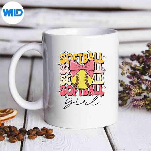 Softball Girl Girls Coquette Bow Softball SVG PNG Digital Design 7 SoftballGirlGirlsCoquetteBowSoftballmug