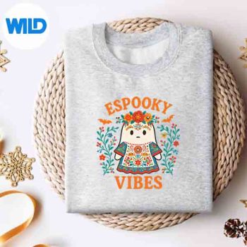 SpookyVibesMaestraHalloweenCostumeSpanishMexicanRetrosweater