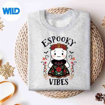 SpookyVibesMaestraHalloweenCostumeSpanishMexicansweater