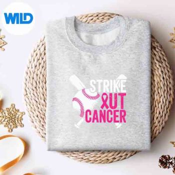 Strike Out Breast Cancer Baseball Warrior SVG PNG 4 StrikeOutBreastCancerBaseballWarriorsweater