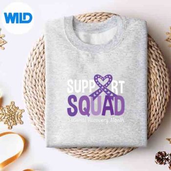 Support Squad National Recovery Month Addiction Recovery SVG PNG Digital Design 4 SupportSquadNationalRecoveryMonthAddictionRecoverysweater