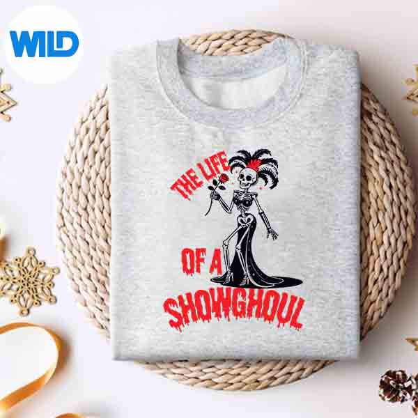 Alternative view of The Life Of A Showghoul Skeleton Halloween Digital Design