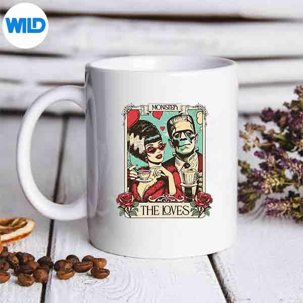 The Monster Frankenstein And Bride The Lovers Tarot Card SVG Cut File 7 TheMonsterFrankensteinAndBrideTheLoversTarotCardmug