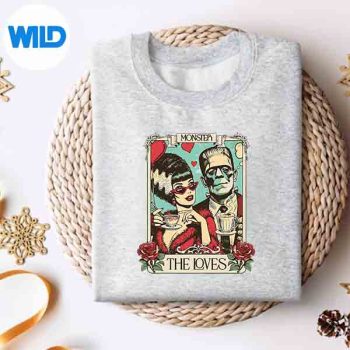 The Monster Frankenstein And Bride The Lovers Tarot Card SVG Cut File 4 TheMonsterFrankensteinAndBrideTheLoversTarotCardsweater