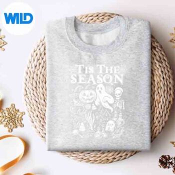 TisTheSeasonRetroHalloweenSpookySeasonFallBooGhostsweater