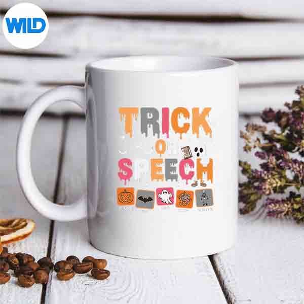 Trick Or Speech Halloween Slp Speech Language Pathologist Digital Design 6 TrickOrSpeechHalloweenSlpSpeechLanguagePathologistmug