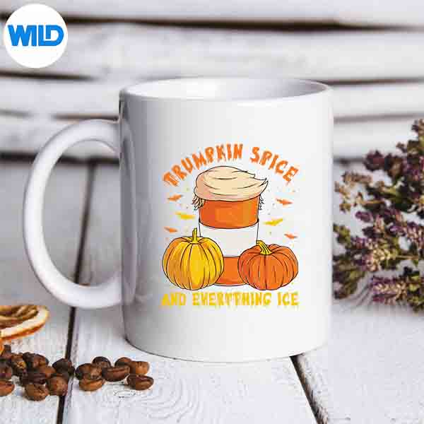 TrumpkinSpiceAndEverythingIceLiberalFallHalloweenmug
