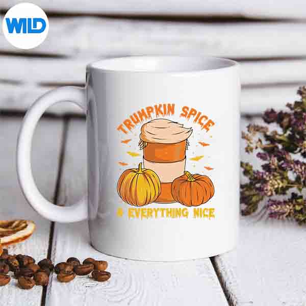 TrumpkinSpiceEverythingNiceHalloweenTrumpPumpkinmug