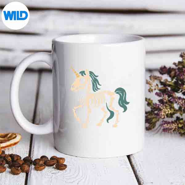 UnicornSkeletonFantasyVintagemug