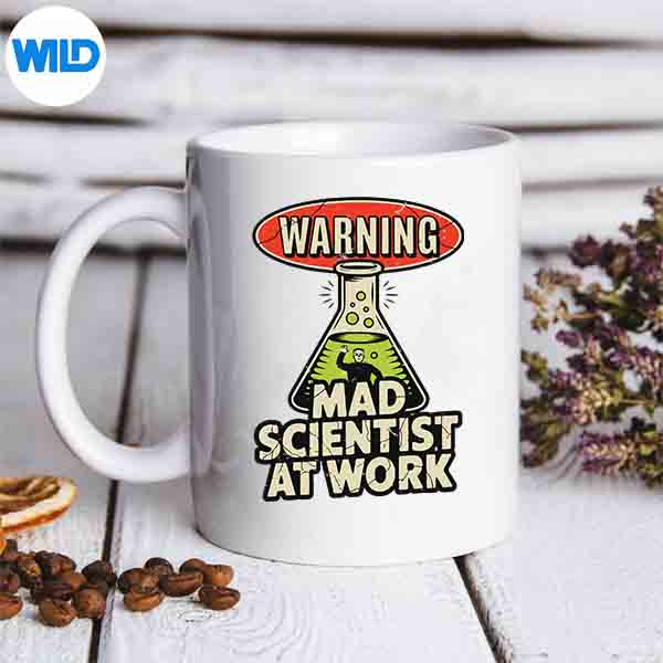WarningMadScientistChemistryHalloweenScienceTeachermug