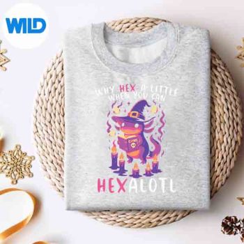 WhyHexALittleWhenUCanHexalotlWitchAxolotlHalloweensweater