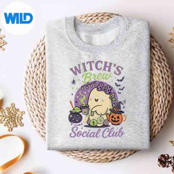 Witchs Brew Social Club Cute Ghost Cauldron Coffee SVG PNG Digital Download 4 WitchsBrewSocialClubCuteGhostCauldronCoffeesweater