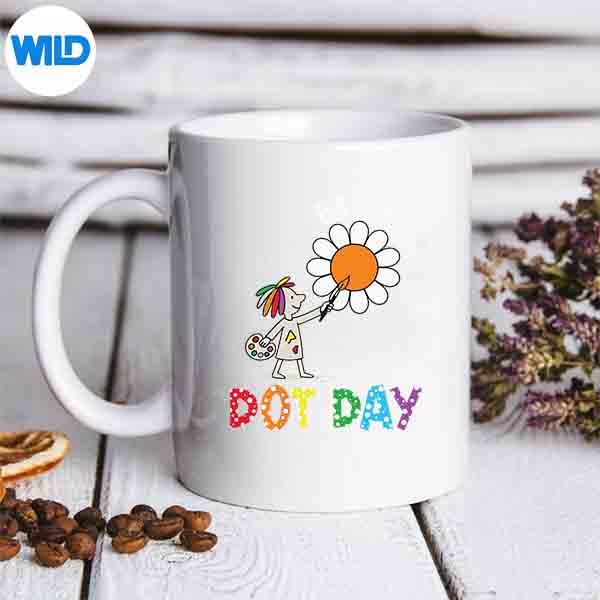 WorldDotDayColorfulPolkaDotHappyDotDaymug