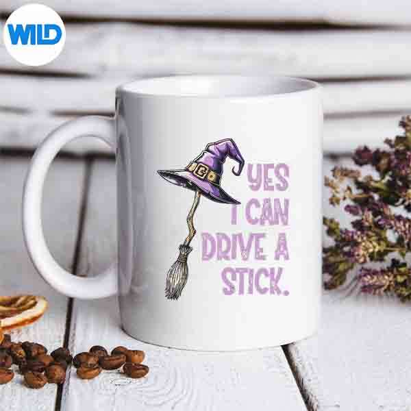 Yes I Can Drive A Stick Witch Hat Halloween SVG Cut File 6 YesICanDriveAStickWitchHatHalloweenmug