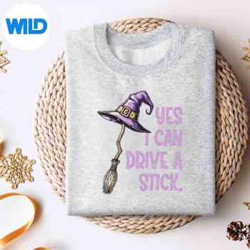 YesICanDriveAStickWitchHatHalloweensweater