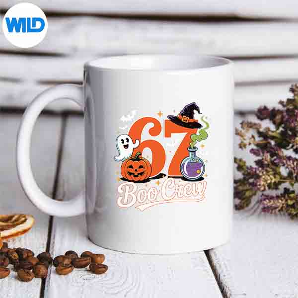 67BooCrewHalloweenGhostWitchPumpkinSpookySquadmug