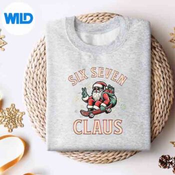 67ChristmasSixSevenMemeBrainrotSantaClaussweater