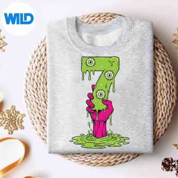 67HalloweenCostumeNumber7SevenMemeForGenAlphasweater