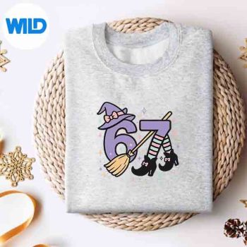 67 Halloween Girls Witch Six Seven 6 7 Brainrot Meme Digital Design 4 67HalloweenGirlsWitchSixSeven67BrainrotMemesweater