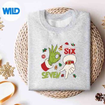 6 7 Six Seven Hand Gen Z Alpha Meme Slang Xmas Christmas SVG PNG Download 4 67SixSevenHandGenZAlphaMemeSlangXmasChristmassweater 1