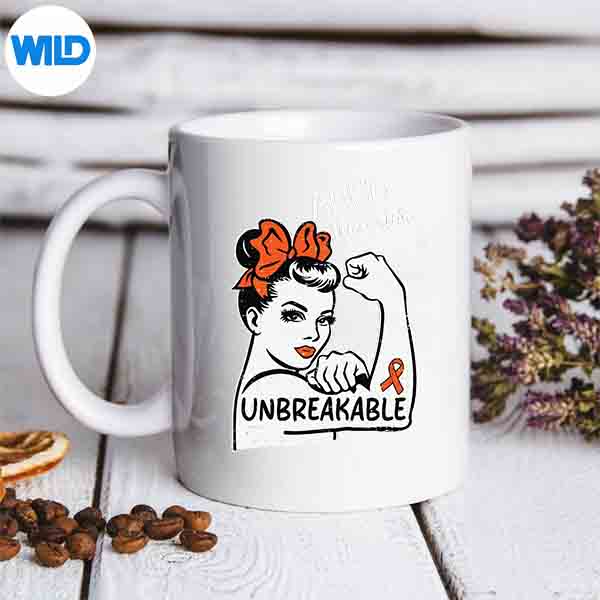 AdhdWarriorAwarenessRibbonOrangeSuppportmug