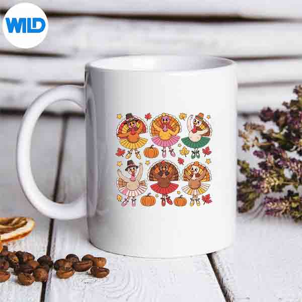 Autumn Ballerinas Dancing Cute Turkey Thanksgiving Girls Design for Cricut 7 AutumnBallerinasDancingCuteTurkeyThanksgivingGirlsmug