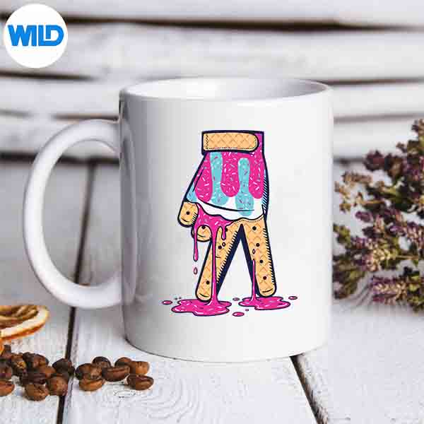 BaseballIceCreamDripGloveSprinklesBaseballLovermug