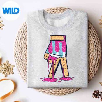 Baseball Ice Cream Drip Glove Sprinkles Baseball Lover Digital Download 4 BaseballIceCreamDripGloveSprinklesBaseballLoversweater