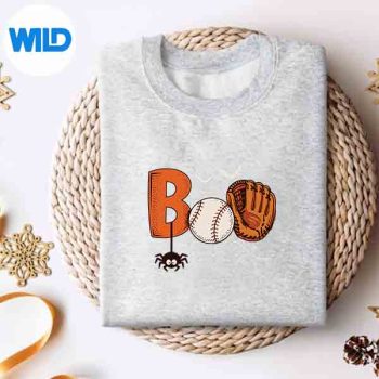 BooBaseballHalloweenSportsToddlersweater