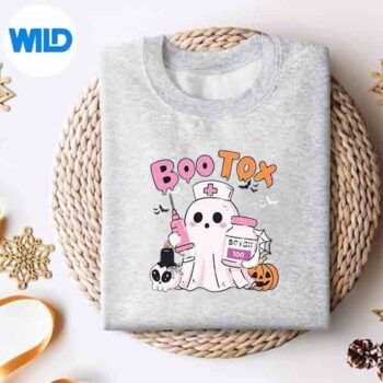 Boo Tox Nurse Ghost Filler Botox Halloween Aesthetic SVG PNG 4 BooToxNurseGhostFillerBotoxHalloweenAestheticsweater