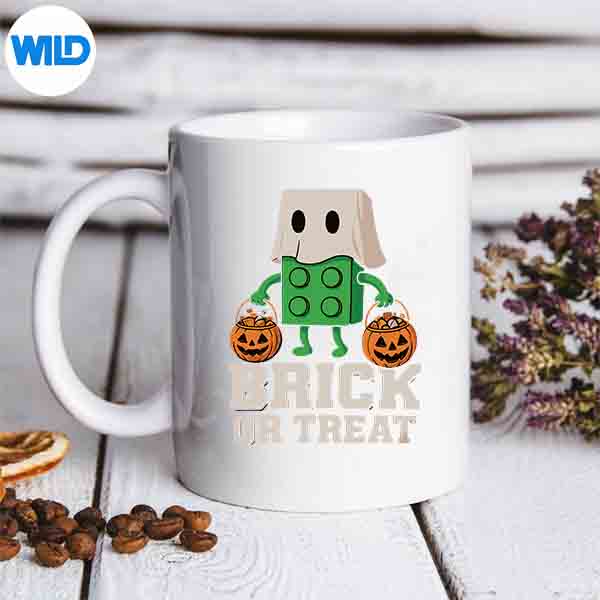 BuildingBricksHalloweenBrickOrTreatGhostBuildermug