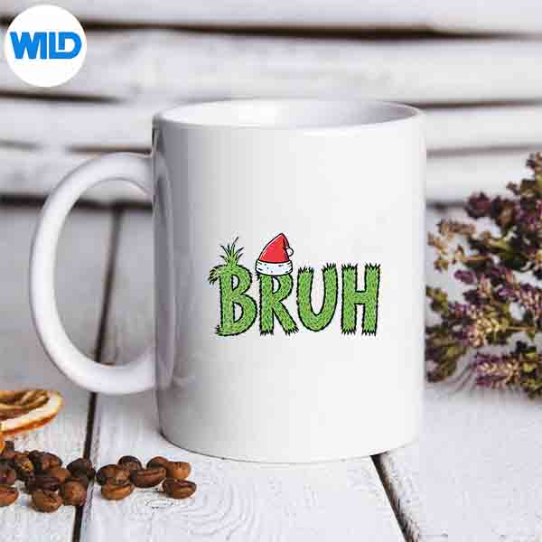 Christmas Bruh Santa Hat Xmas Meme Humor Cut File 7 ChristmasBruhSantaHatXmasMemeHumormug