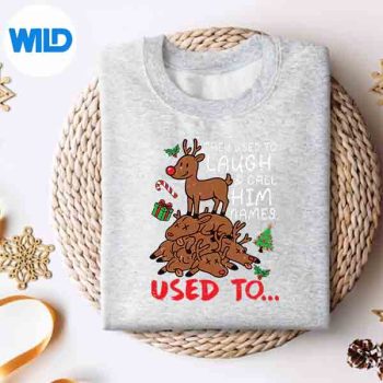 ChristmasReindeerTheyUsedToLaughCallHimNamessweater