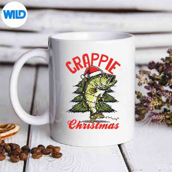 ChristmasXmasVibesFishingLoverSantaCrappieChristmasmug