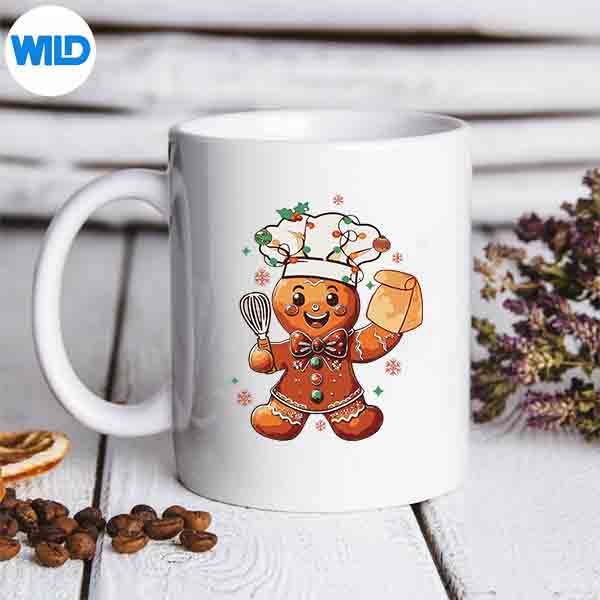 Cute Gingerbread Man Baker Christmas Chef Bake Cookies SVG PNG Digital Download 7 CuteGingerbreadManBakerChristmasChefBakeCookiesmug