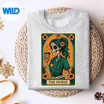 DiaDeLosMuertosTarotCardNurseLaLoronasweater
