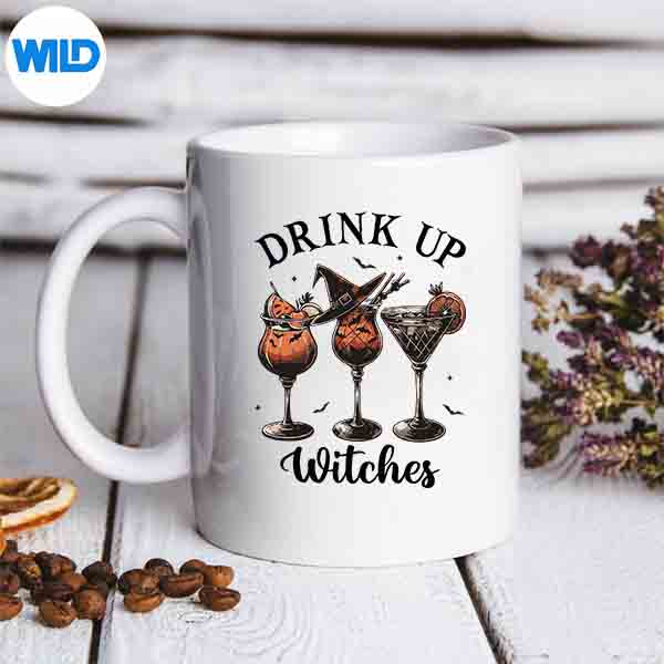 Drink Up Witches Halloween Party Drinking Witch SVG Cut File 7 DrinkUpWitchesHalloweenPartyDrinkingWitchmug