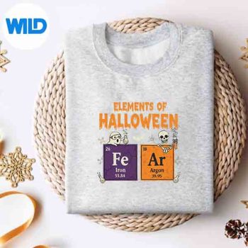 Elements Of Halloween Fear Periodically Halloween Chemistry SVG PNG Digital Design 4 ElementsOfHalloweenFearPeriodicallyHalloweenChemistrysweater