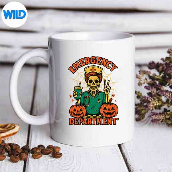 Emergency Department Nurse Skeleton Halloween Medical SVG PNG Digital Download 7 EmergencyDepartmentNurseSkeletonHalloweenMedicalmug