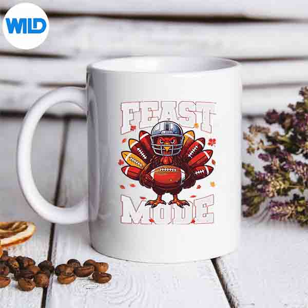 Feast Mode Turkey Vintage Fall Football Thanksgiving SVG PNG Digital Download 6 FeastModeTurkeyVintageFallFootballThanksgivingmug