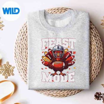 FeastModeTurkeyVintageFallFootballThanksgivingsweater