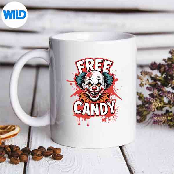FreeCandyClownScaryCreepyHalloweenHorrormug