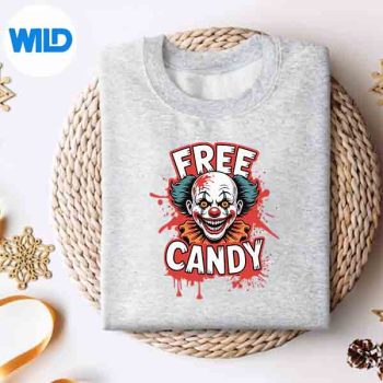 FreeCandyClownScaryCreepyHalloweenHorrorsweater