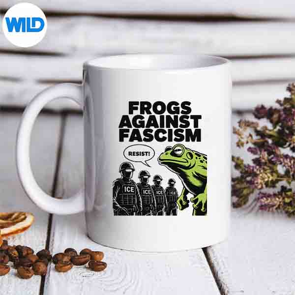 FrogsAgainstFascismFrogFascistUsa50501NoKingsResistmug