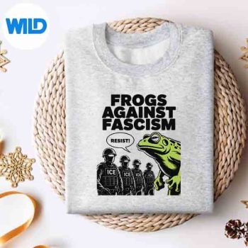 FrogsAgainstFascismFrogFascistUsa50501NoKingsResistsweater