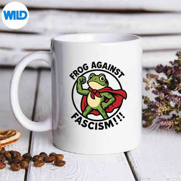 Frogs Against Fascism Protest Activist Frog Silhouette SVG PNG 7 FrogsAgainstFascismProtestActivistFrogmug